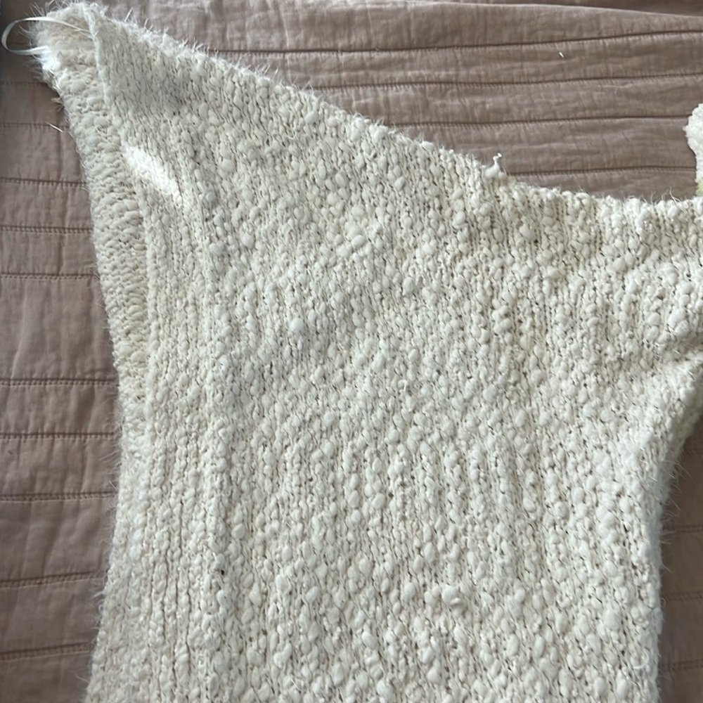A white comfy cozy sweater